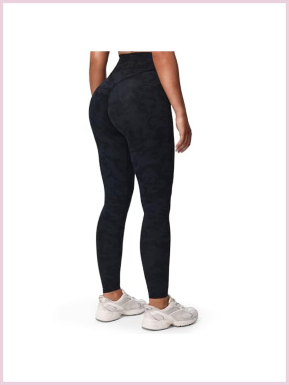 High Waisted Deep V Yoga Leggings Compressive 4-Way Stretch Workout Pants